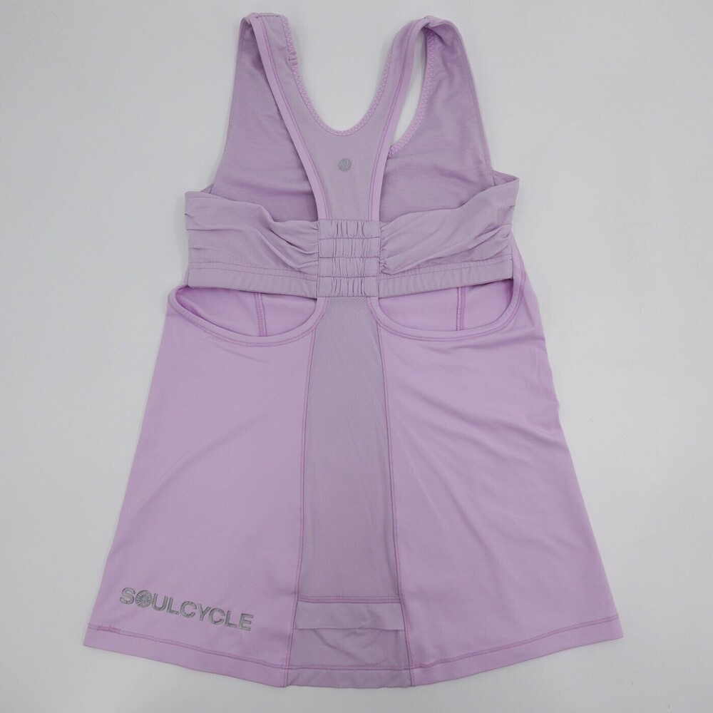Lululemon x SoulCycle Tank Top Womens 6 Purple Sleeveless Athletic Stretch Yoga